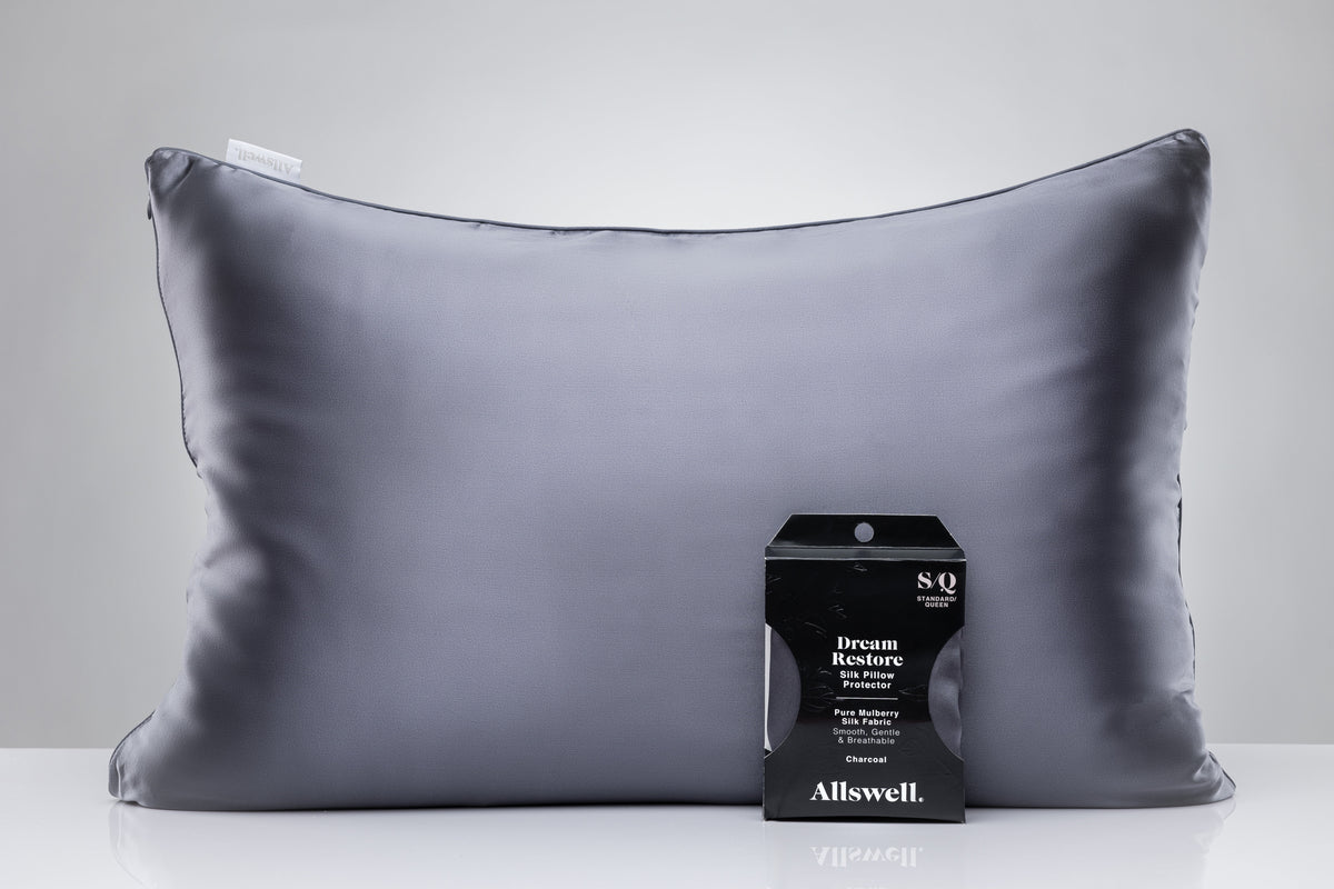 Allswell Dream Restore Silk Pillow Protector with Zipper Closing