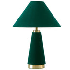Rose Pink Velvet Table Lamp 19" H