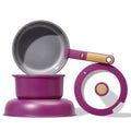Nonstick Detachable Pots and Pans Set, 6 Pieces Non Toxic Cookware Set with Induction,...