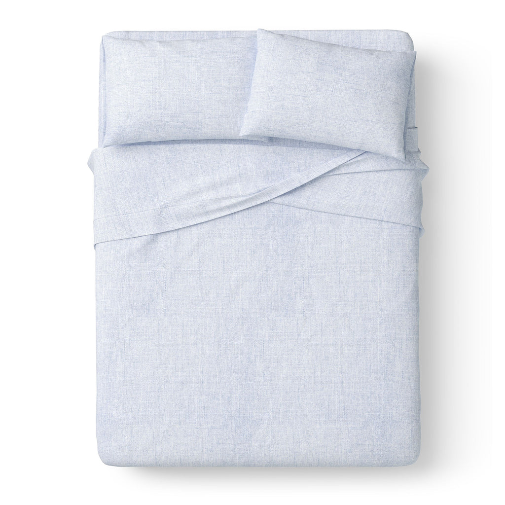 Kids 100% Cotton Percale Bed Sheet Set, Full, Light Pink, 4 Pieces