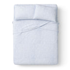 Kids 100% Cotton Percale Bed Sheet Set, Full, Light Pink, 4 Pieces
