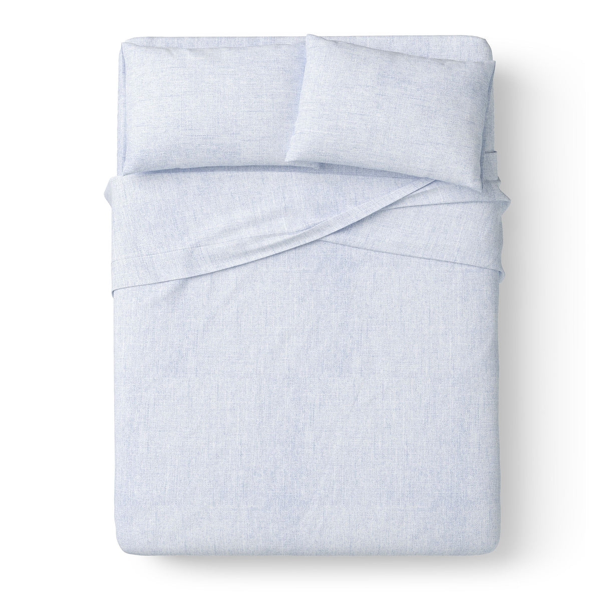 Kids 100% Cotton Percale Bed Sheet Set, Full, Light Pink, 4 Pieces