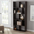 Modern 12-Cube Square Shelf Bookcase, White