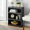 Framed 3-Shelf Bookcase with Adjustable Shelves, White