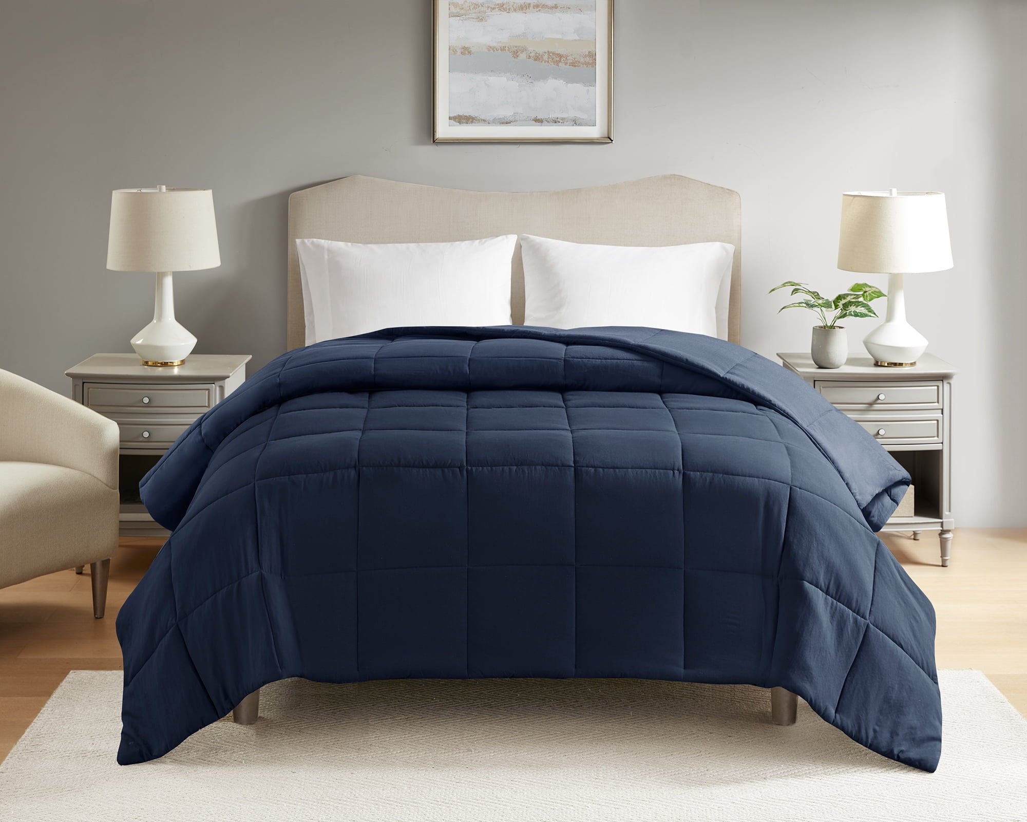Twin/Twin XL Comforter, Down Alternative, All-Season, Stone
