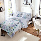 2-Piece Reversible Comforter Set, Waterfall, Pink/Green, Twin-XL