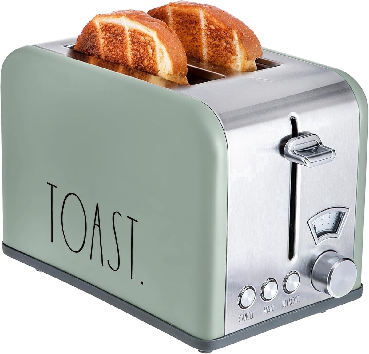 Toaster, Digital Retro Stainless Steel with 6 Shade Settings, Cream